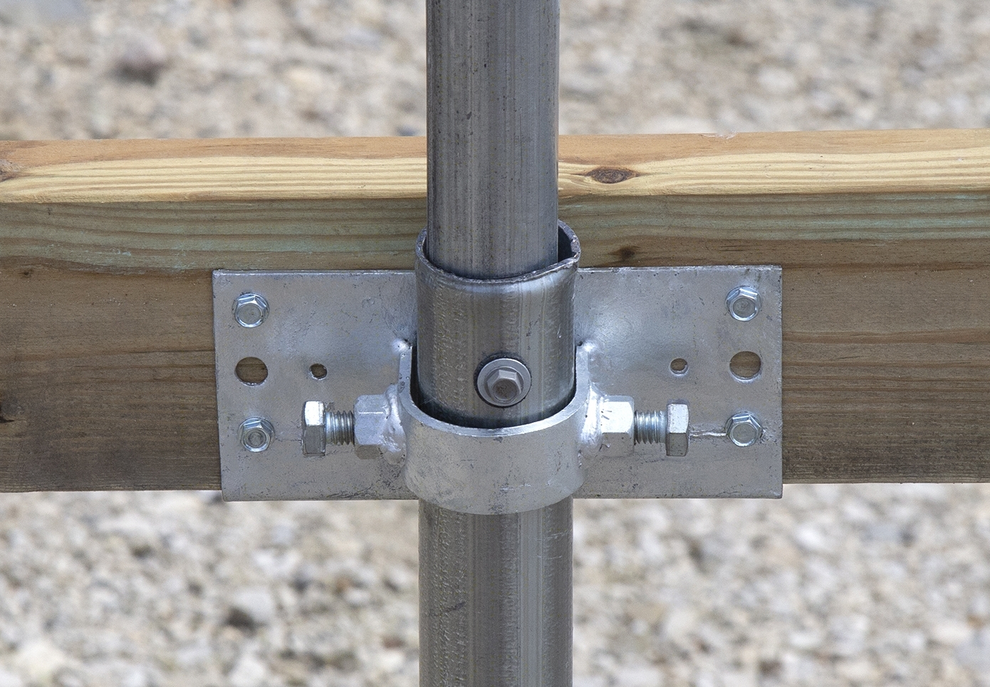 1 5 8 X 6 Wood To Steel Adapter Line Post Adapter Pressed Steel Jiggly Greenhouse Structural Fasteners Adapters Greenhouse Frame Fittings