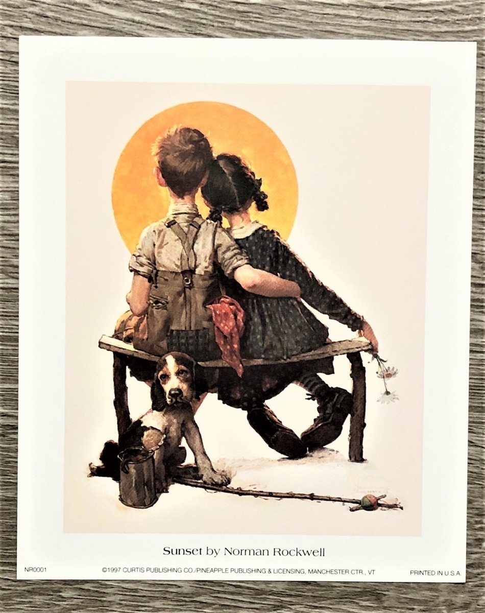 1 Lot Of 10 Norman Rockwell From1996 5 X 6 Curtis Publishing Co EBay