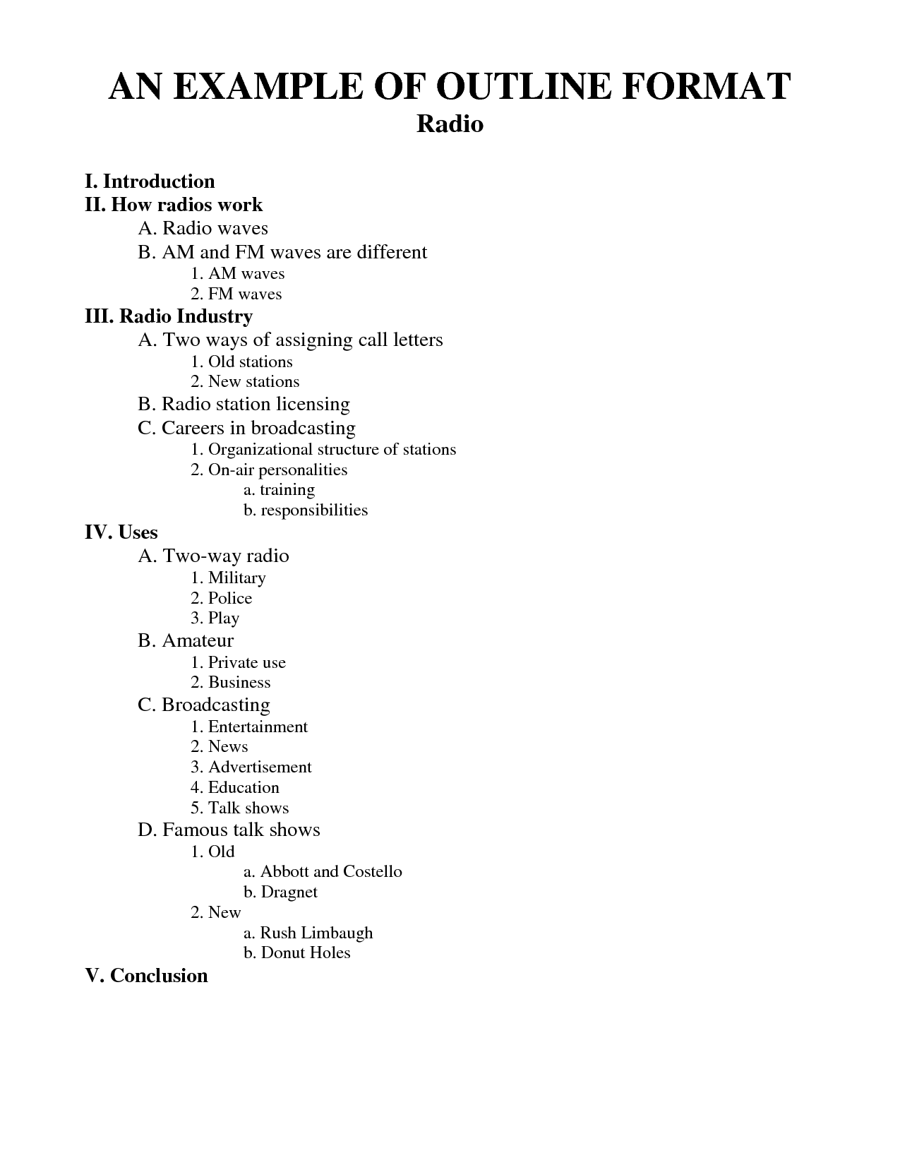 10 APA Outline Examples To Download