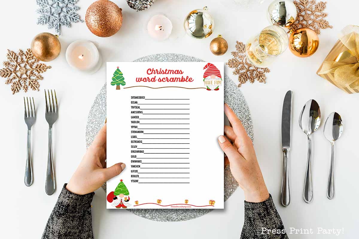 10 FREE Christmas Games Printables Press Print Party