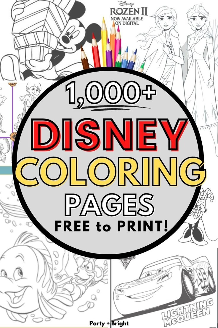 1000 Free Disney Coloring Pages