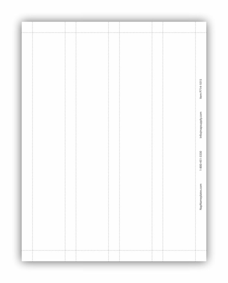 10x1 5 Printable Paper Name Plates For Offices NapNameplates