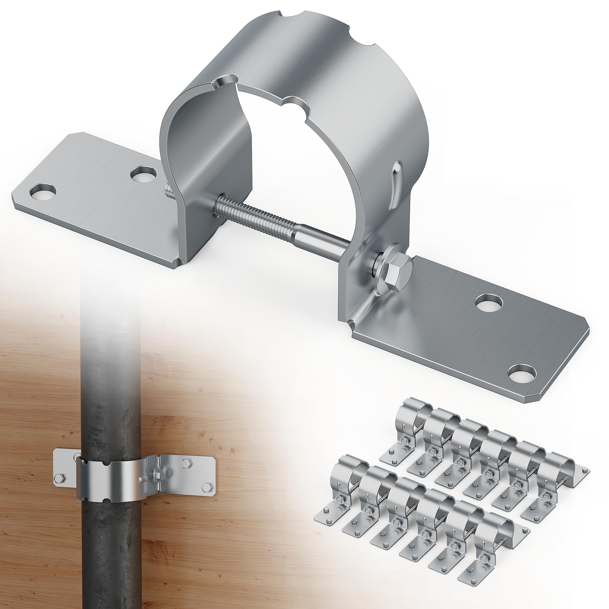 metal brackets for fence posts