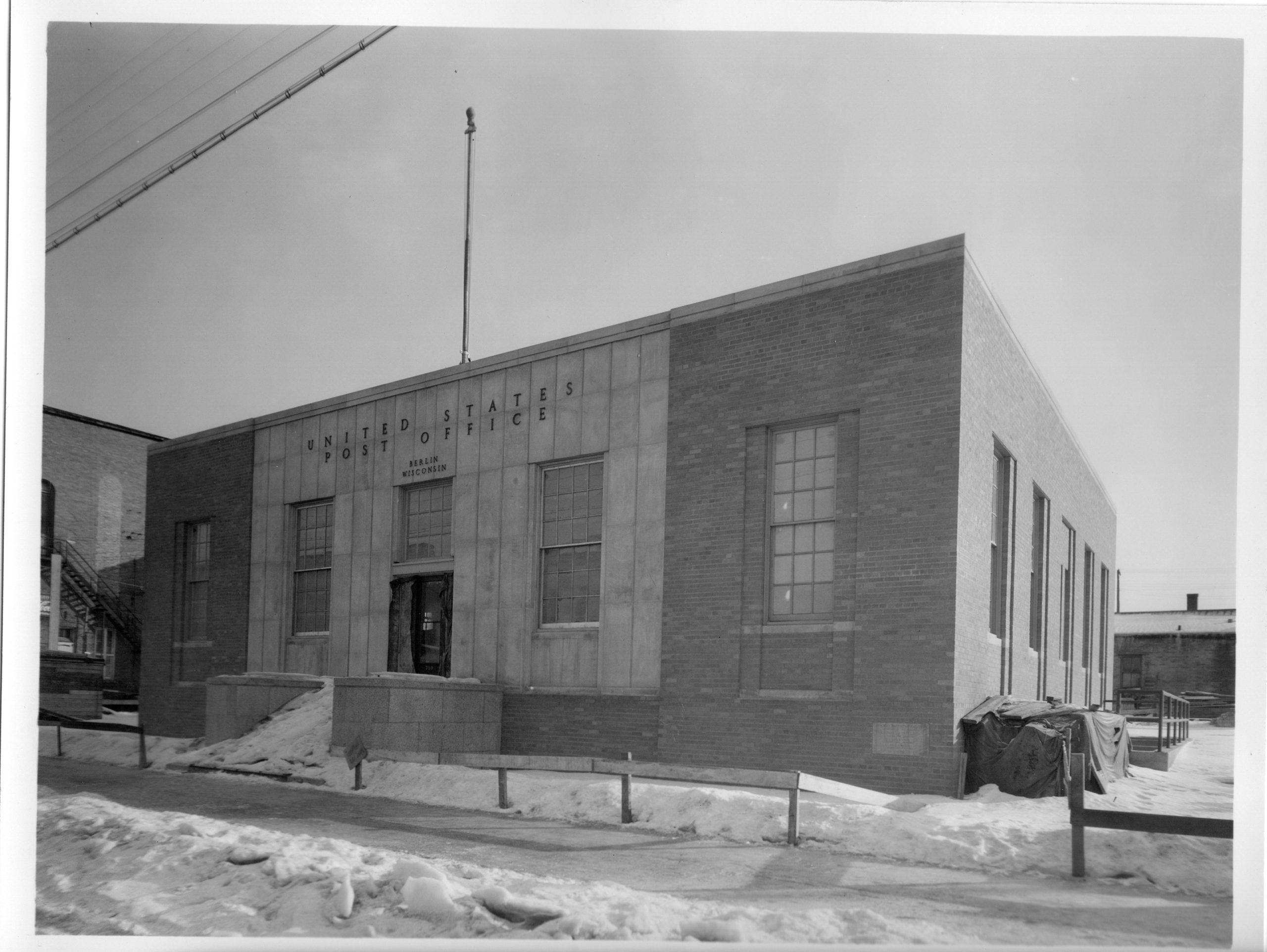 1936 Construction Of The Berlin Post Office Berlin Area Historical Society Berlin Wisconsin