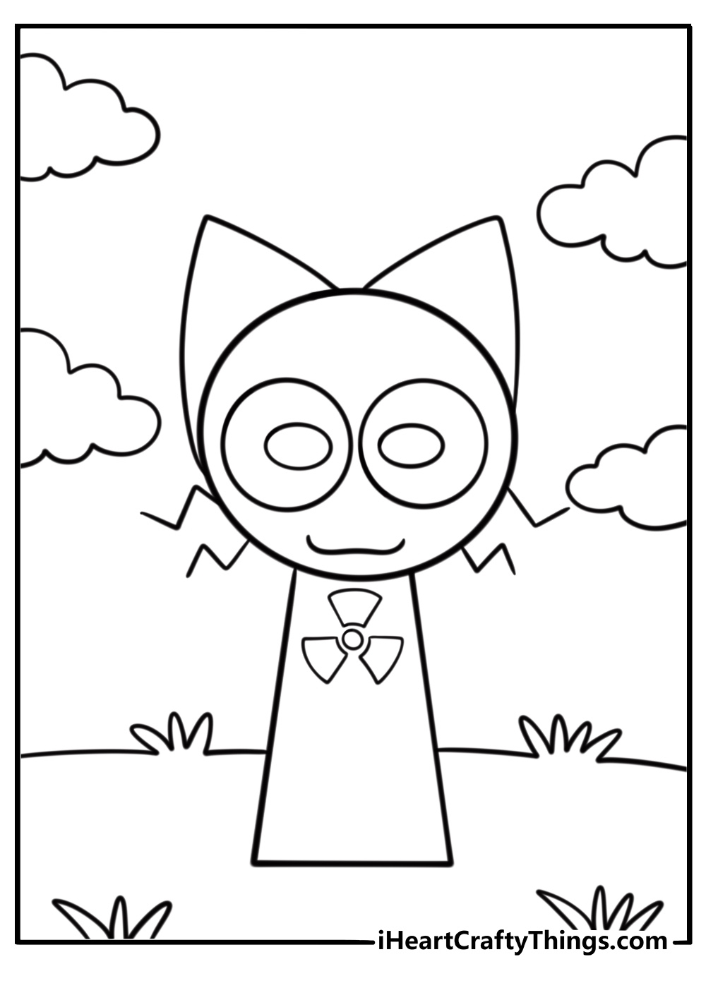 sprunki coloring page