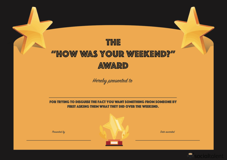 20 Hilarious Office Awards To Embarrass Your Colleagues SocialTalent