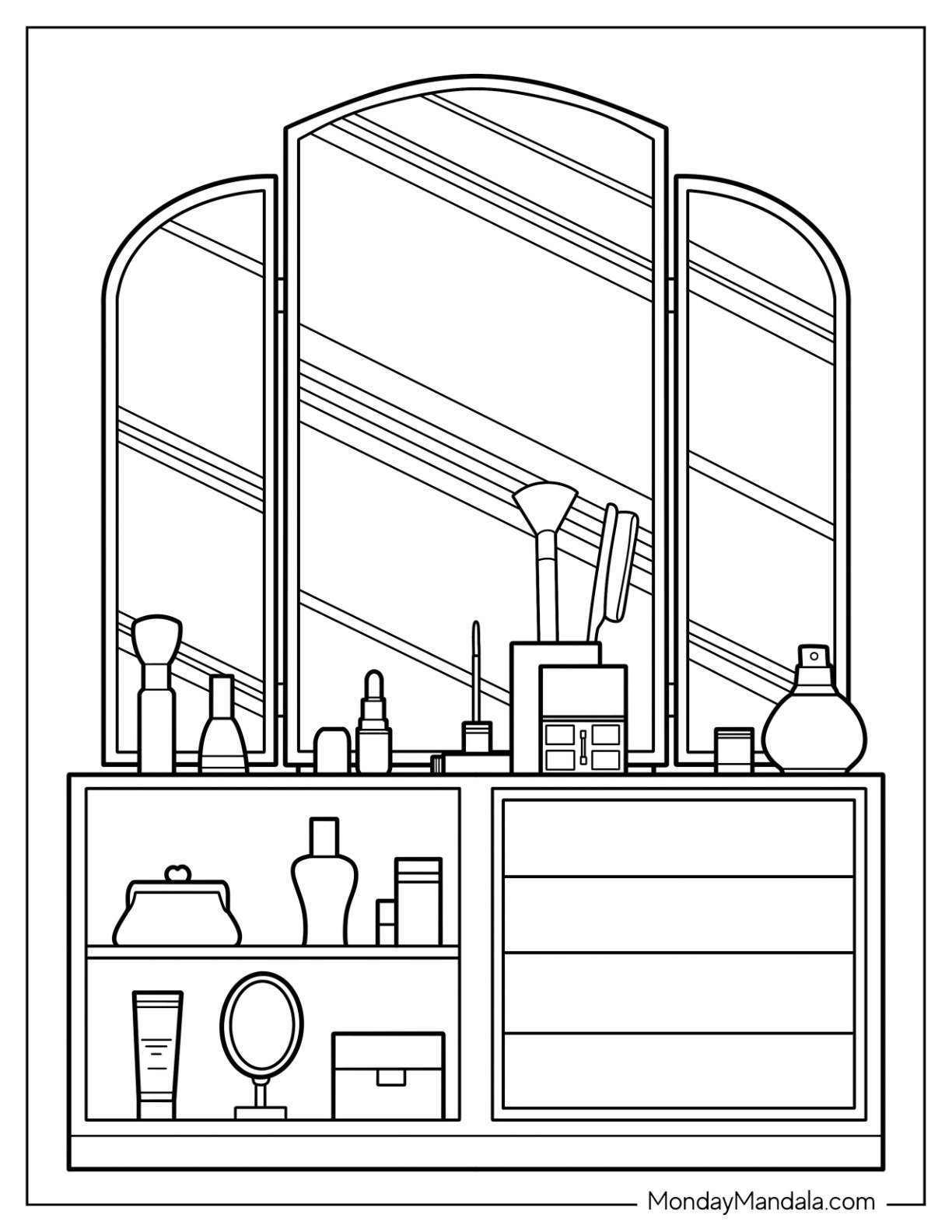20 Makeup Coloring Pages Free PDF Printables 