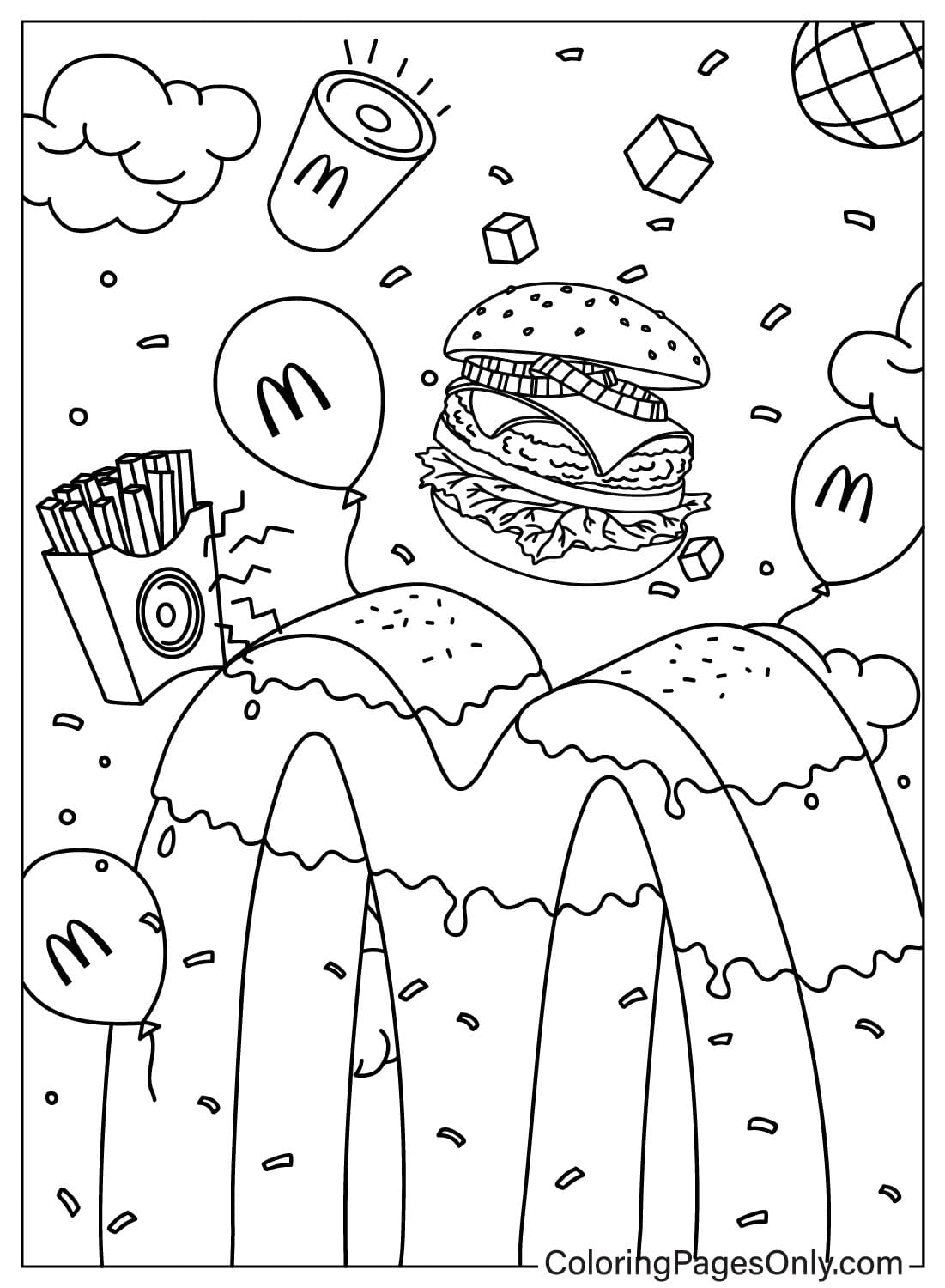 20 McDonald s Coloring Pages Free Printable PDF Online Coloring