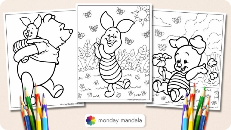 20 Piglet Coloring Pages Free PDF Printables 