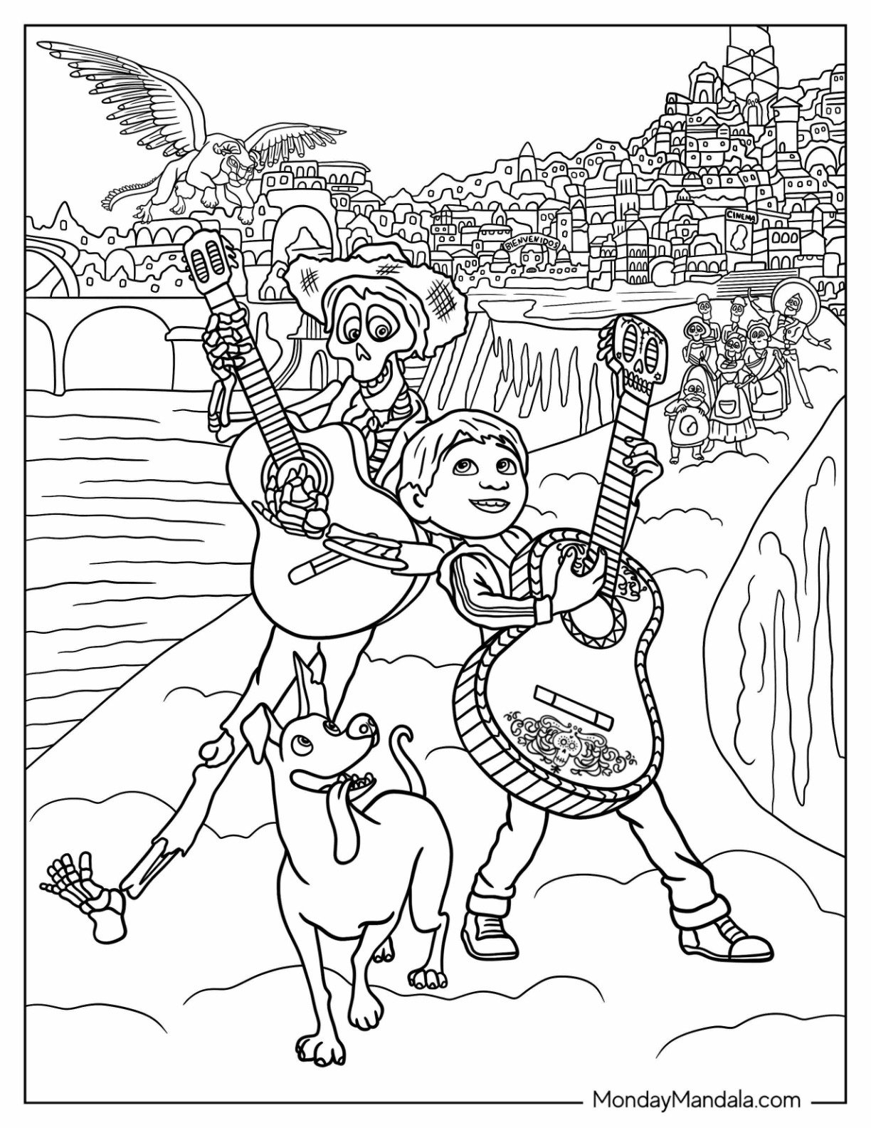 24 Coco Coloring Pages Free PDF Printables 