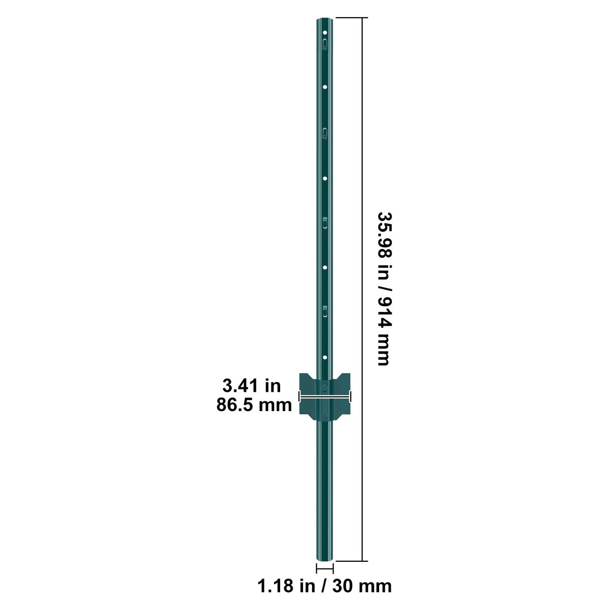 3 4 5 6 7 Ft Fence Post 10 6 Pack T Post Heavy Duty Metal Fence Posts EBay