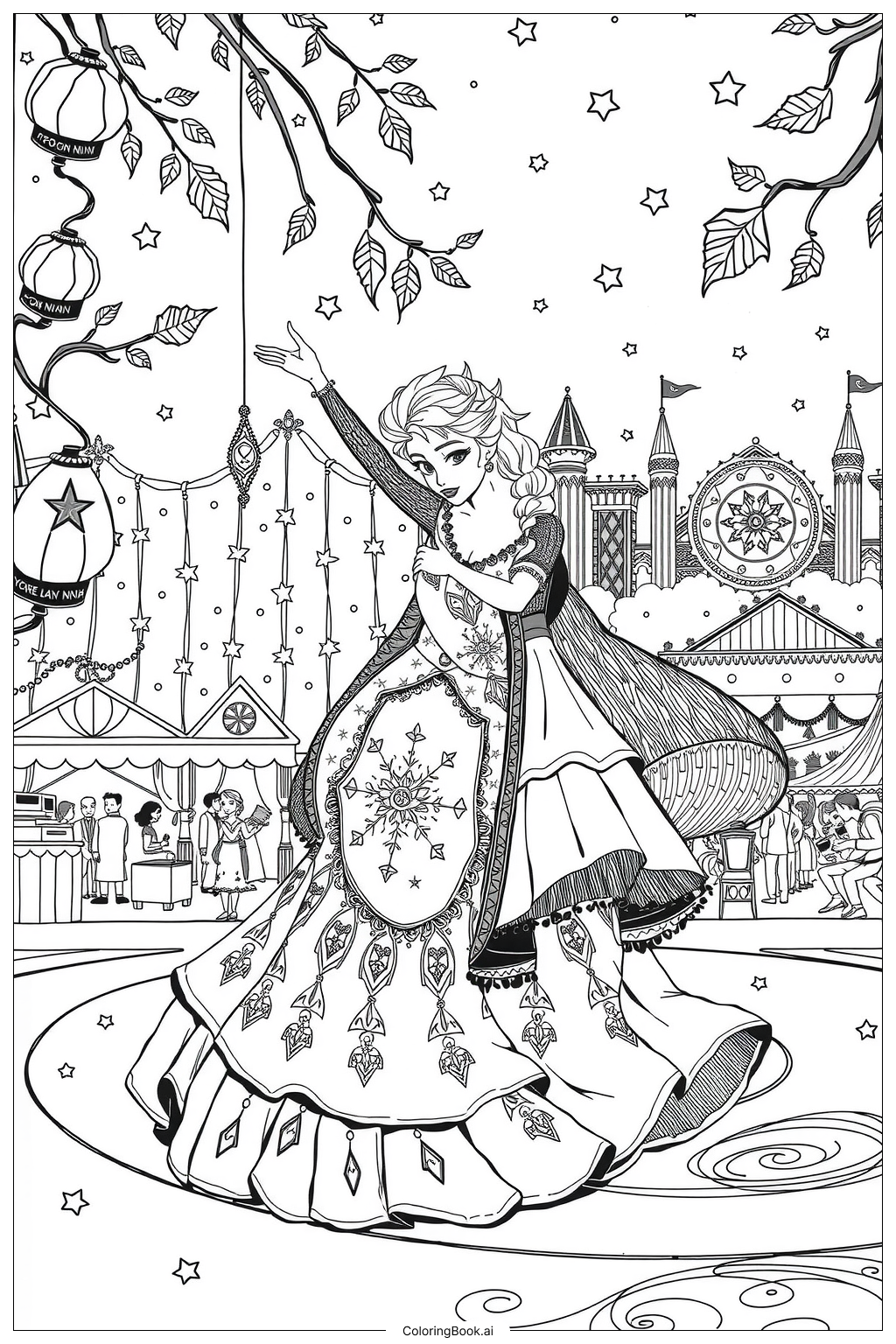 32 Elsa Coloring Pages Free PDF PNG Printables 