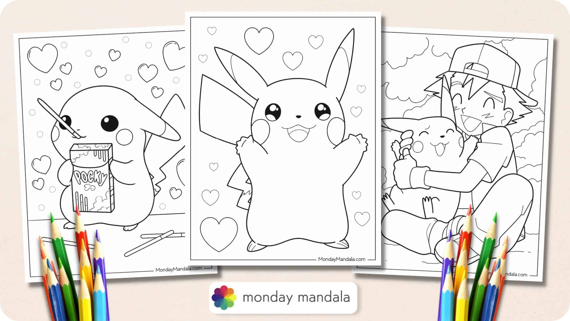 38 Pikachu Coloring Pages Free PDF Printables 
