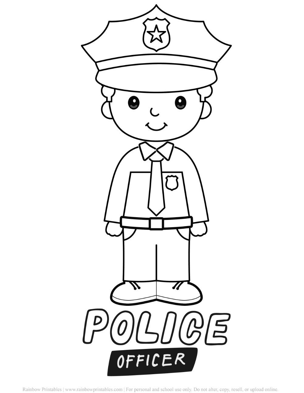 39 Police Officer Coloring Pages Free PDF Printables 