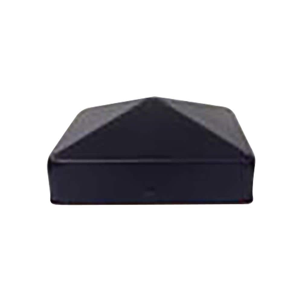 4 In X 4 In Black Galvanized Metal Post Caps TA744986 The Home Depot