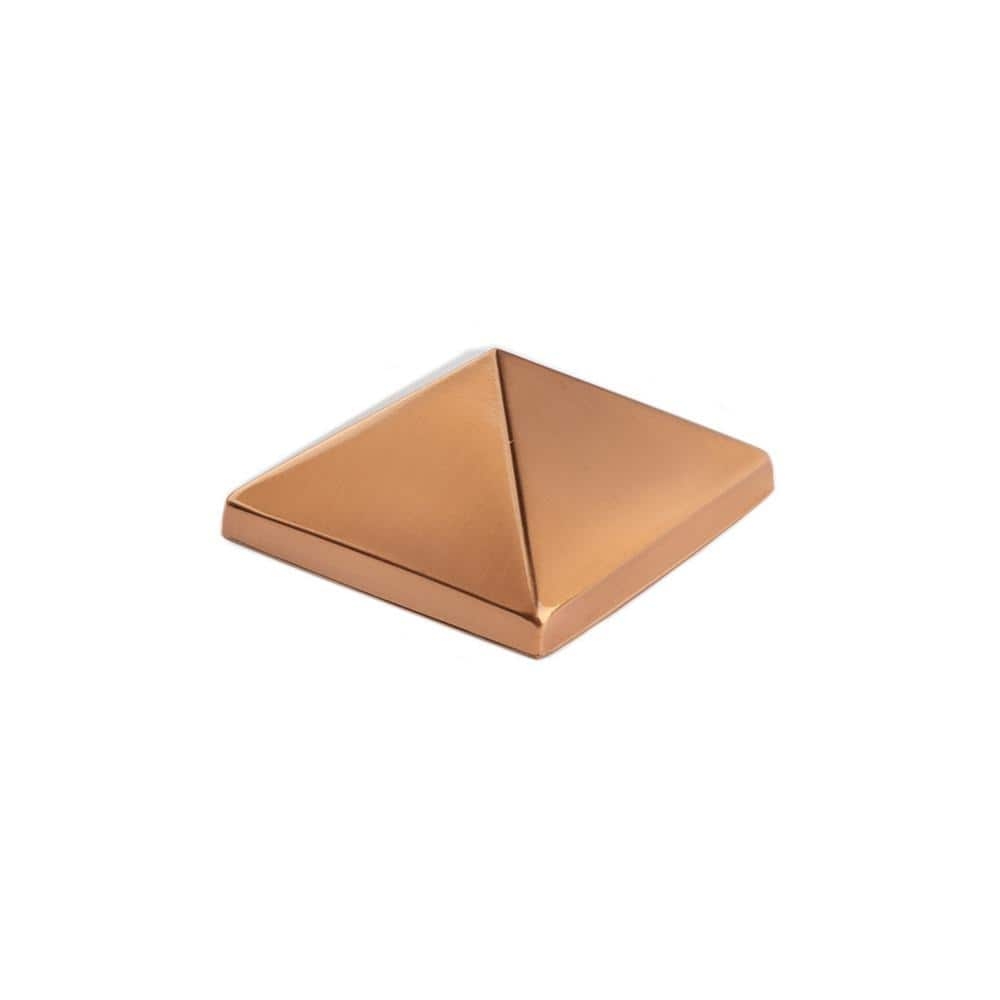 4 In X 4 In Copper Pyramid Post Point 58679 The Home Depot