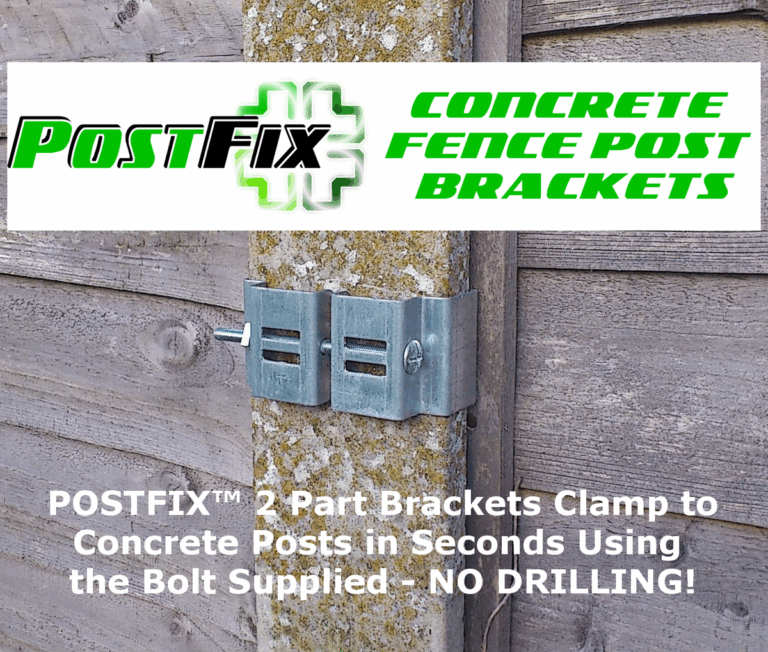 4 Postfix 4 X 5 Slotted Concrete Fence Post Bracket Hanging Basket Bracket EBay