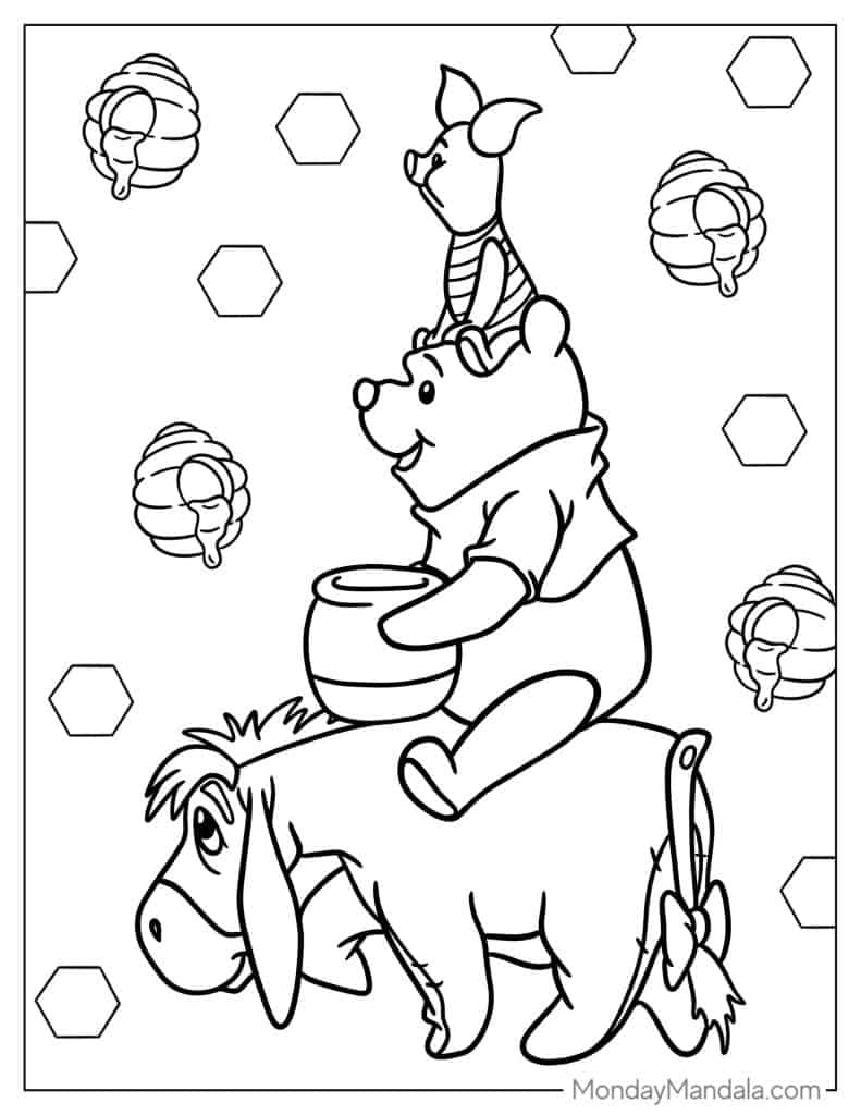 40 Winnie The Pooh Coloring Pages Free PDF Printables 