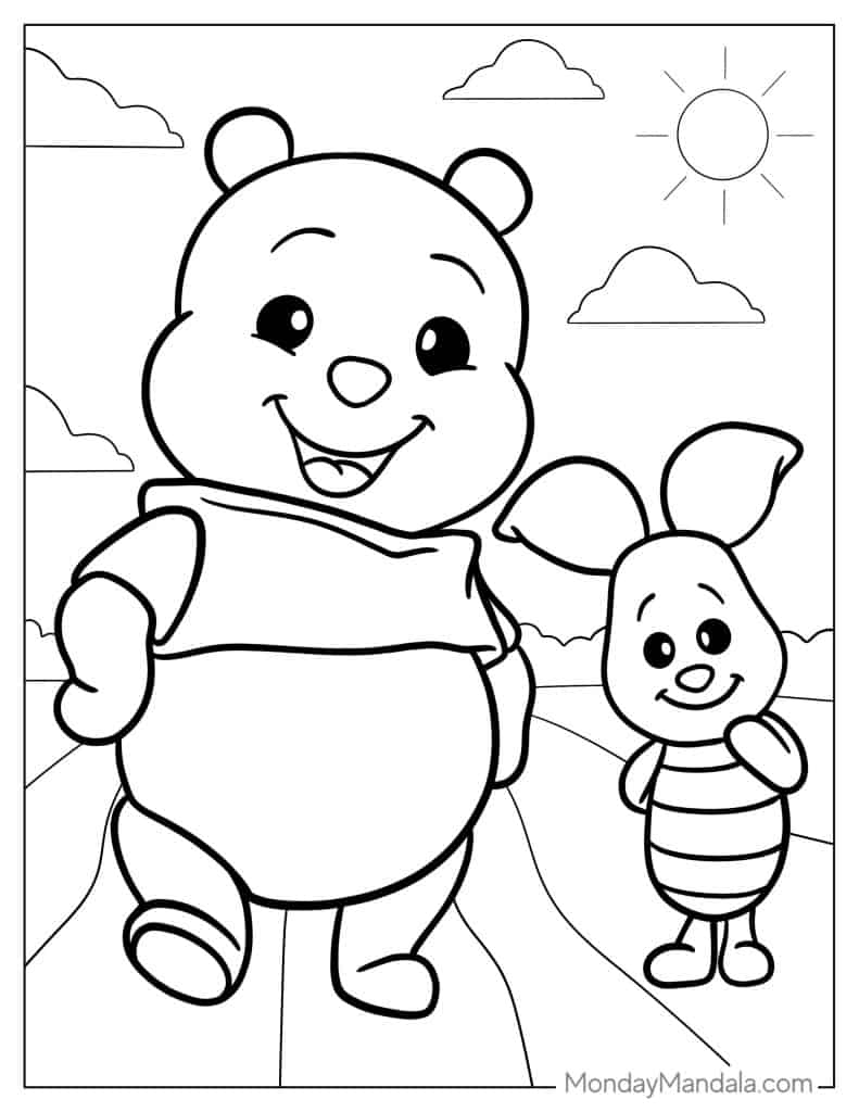 40 Winnie The Pooh Coloring Pages Free PDF Printables 
