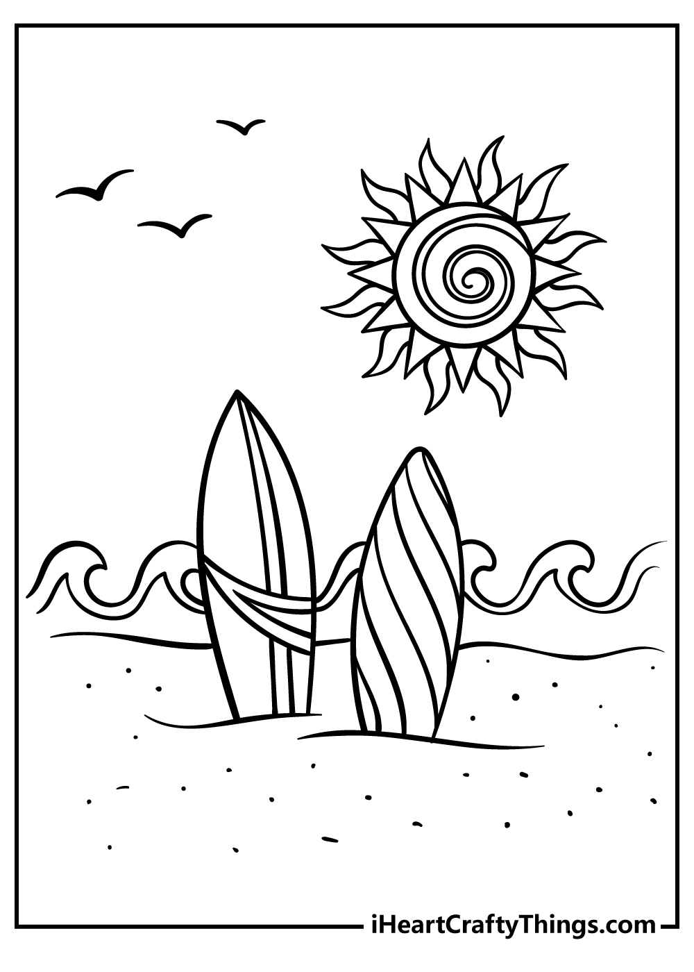45 Summer Coloring Pages Free To Print Detailed PDF Sheets 