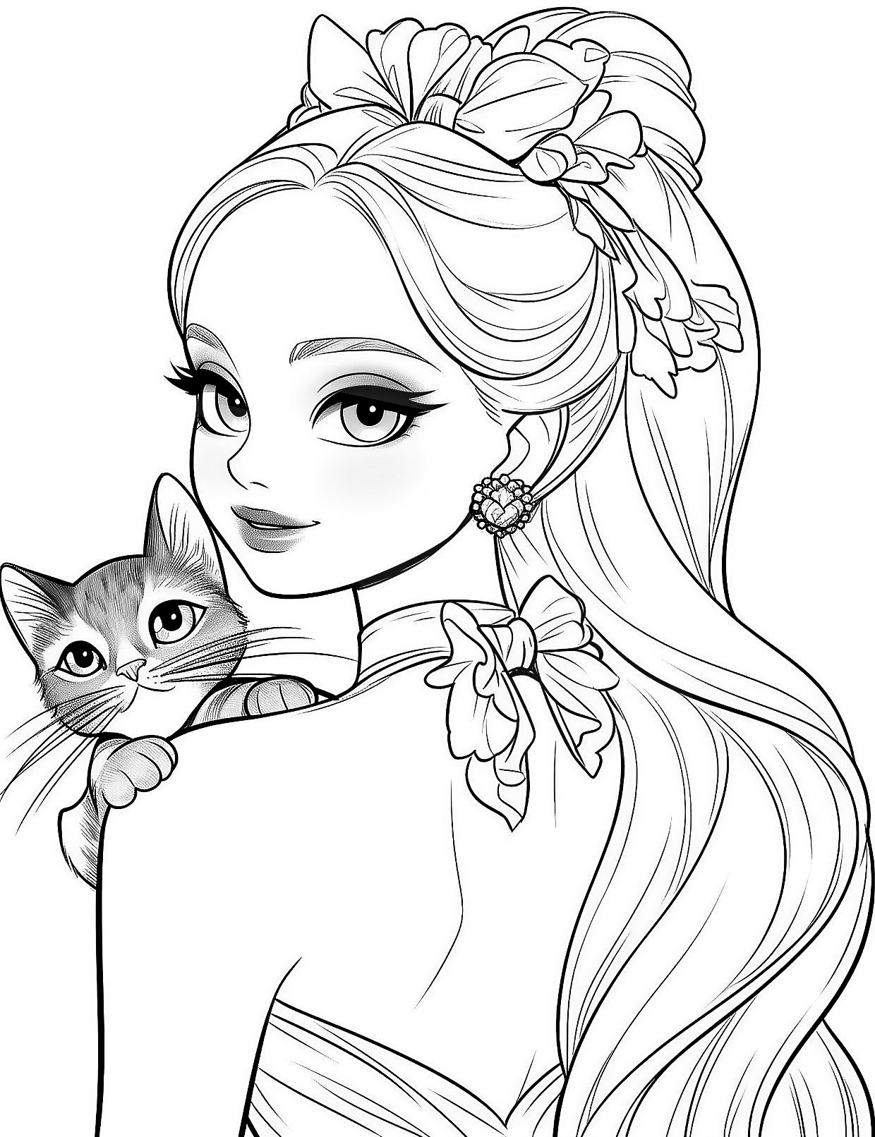 cofree coloring pages of barbie