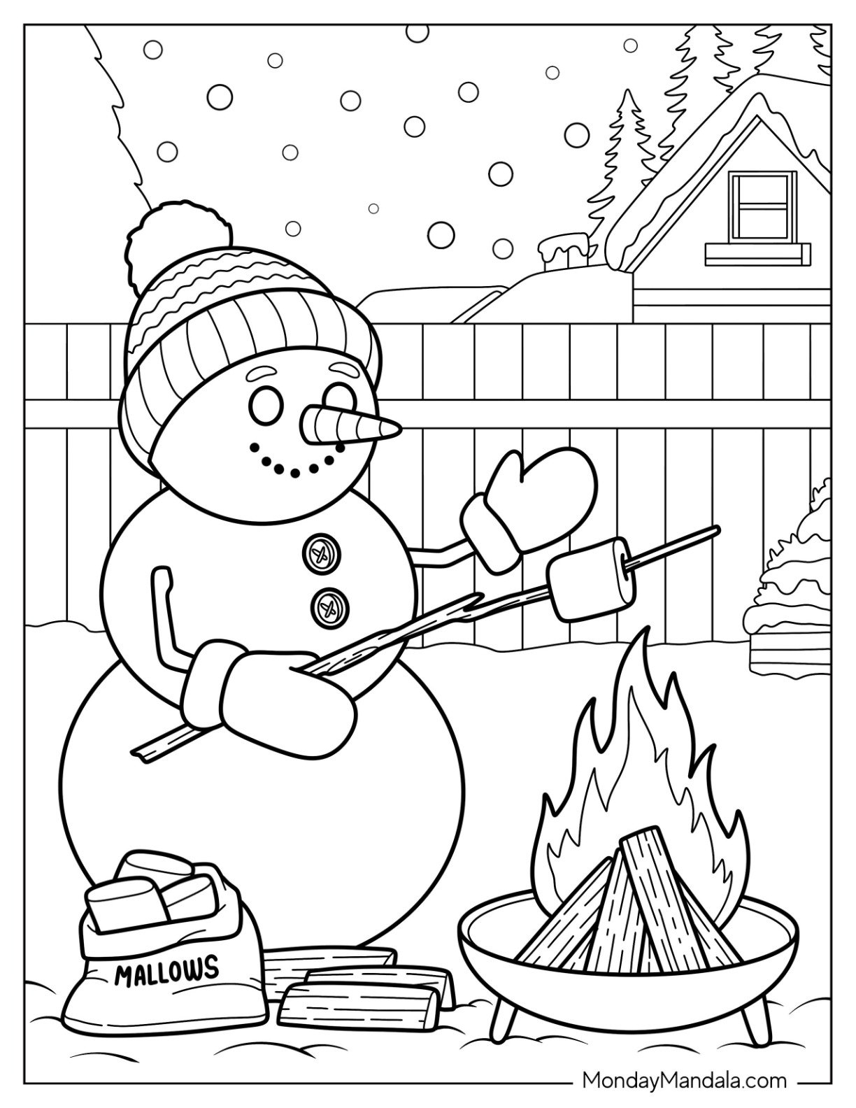 48 Snowman Coloring Pages Free PDF Printables 