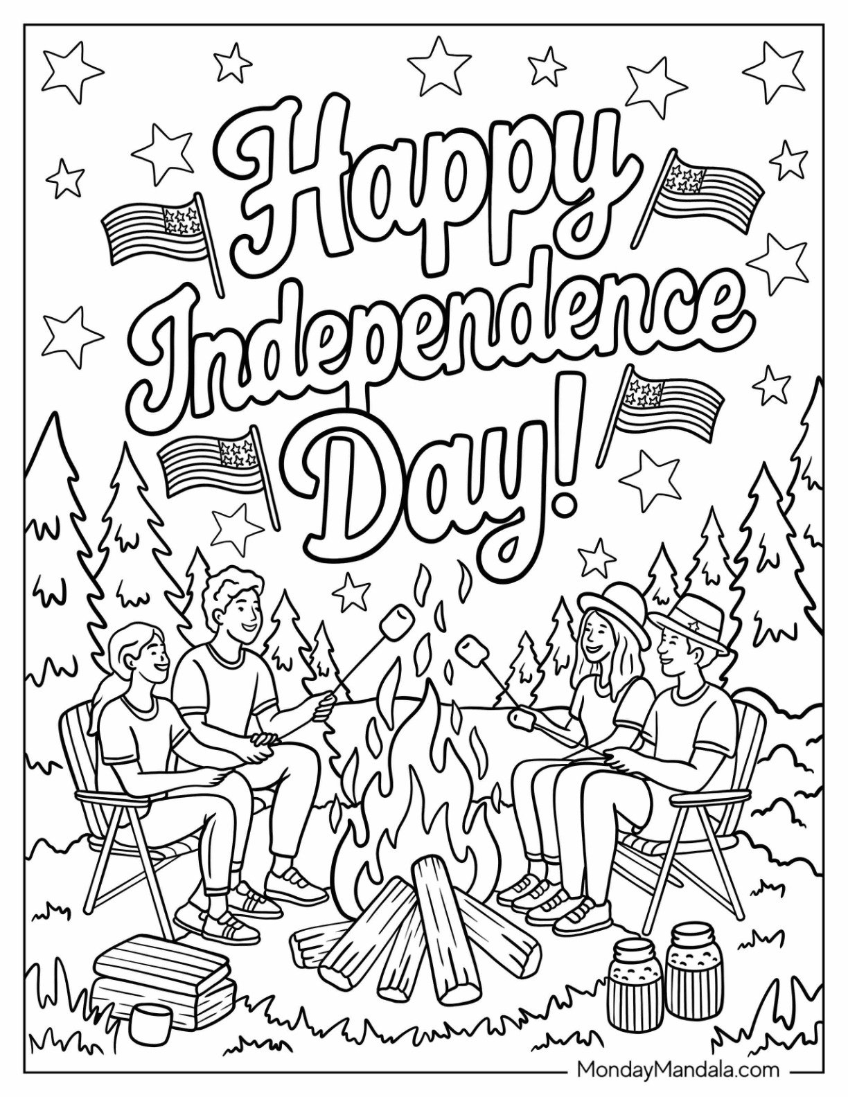 4th Of July Coloring Pages 55 Free PDF Printables 