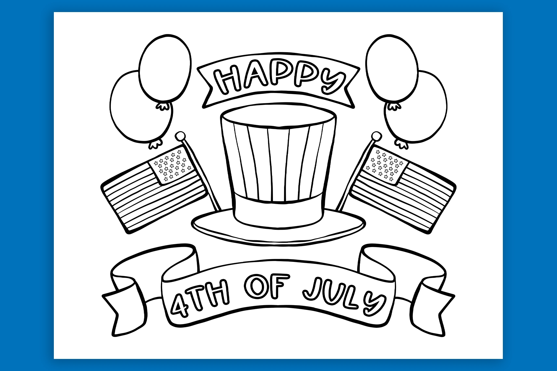 4th Of July Coloring Pages Free Printables Instant Download