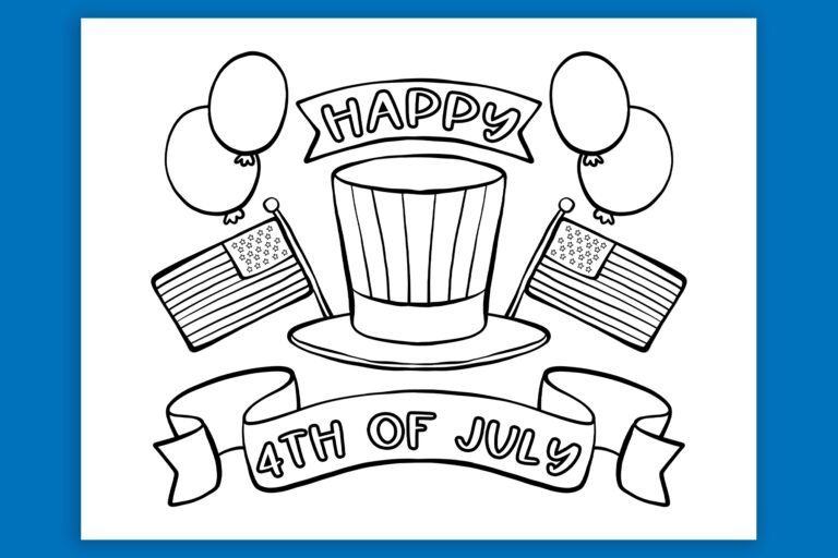 4th Of July Coloring Pages Free Printables Instant Download