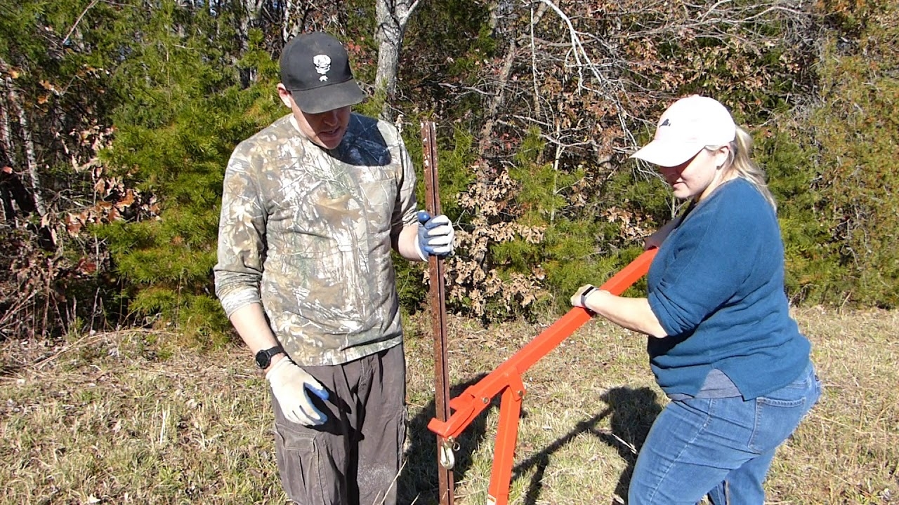 5 How To Remove Metal Fence Posts Metal T Posts Fence Post Removal Tool YouTube