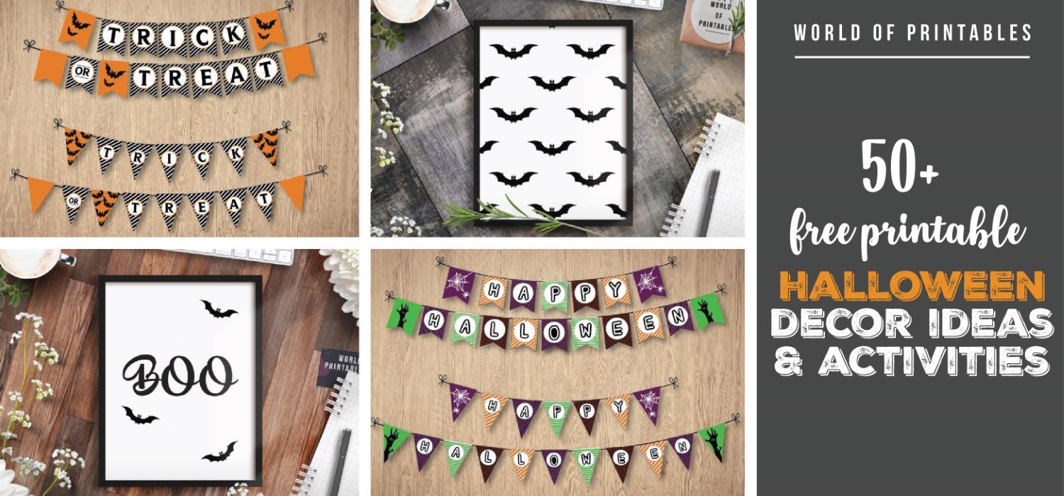 printable halloween decorations for the office