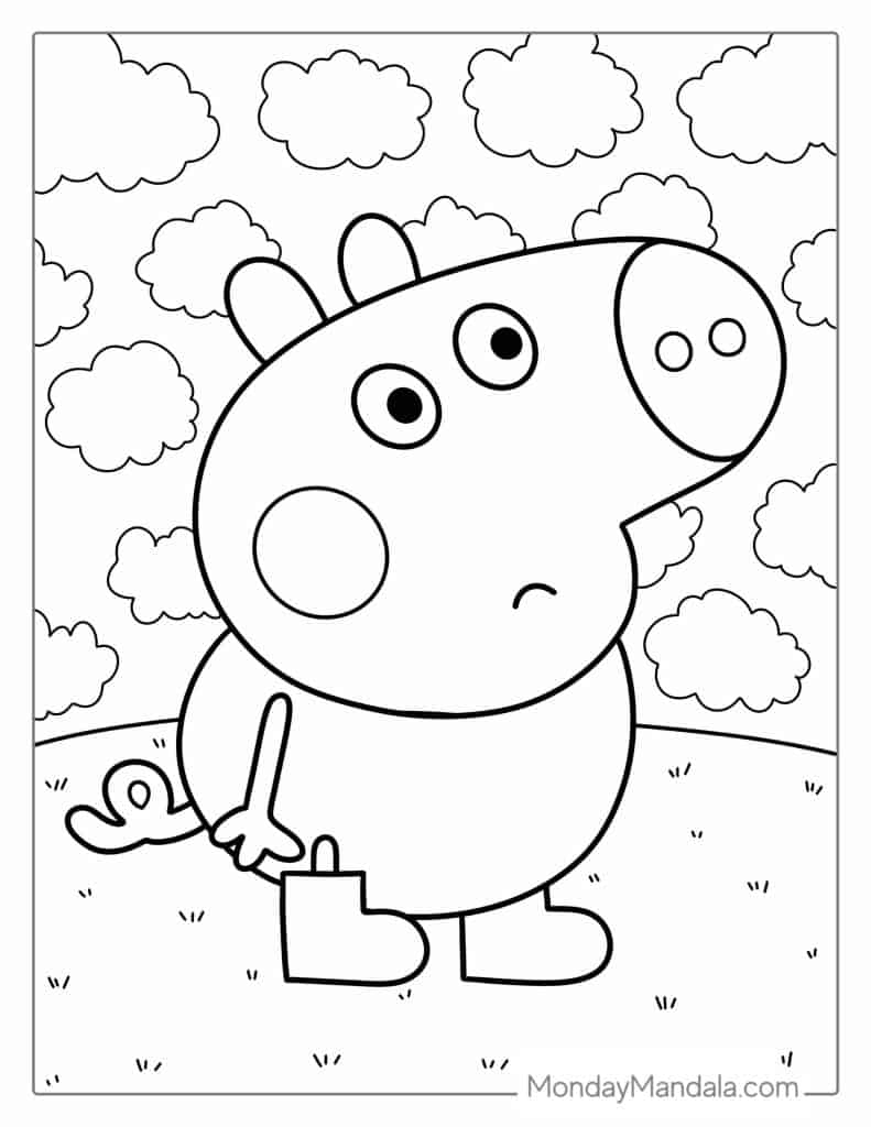 50 Peppa Pig Coloring Pages Free PDF Printables 