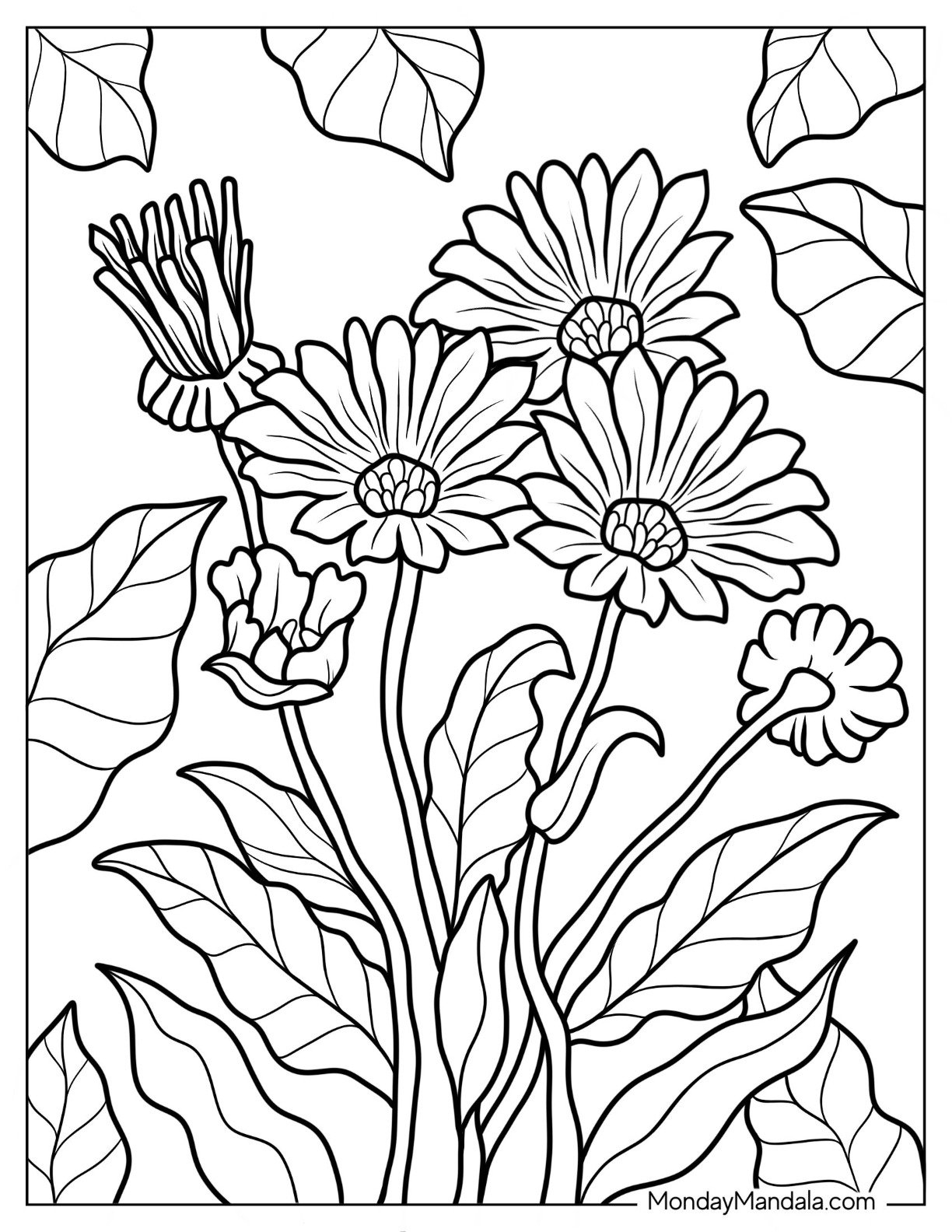flower coloring pages for teenagers coloring pages