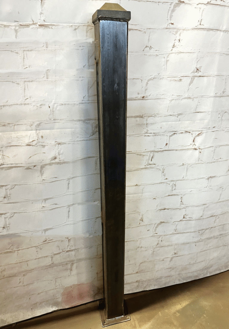 6ft Wyatt 3 Metal Gate Or Fence Post For Hardscape Deck