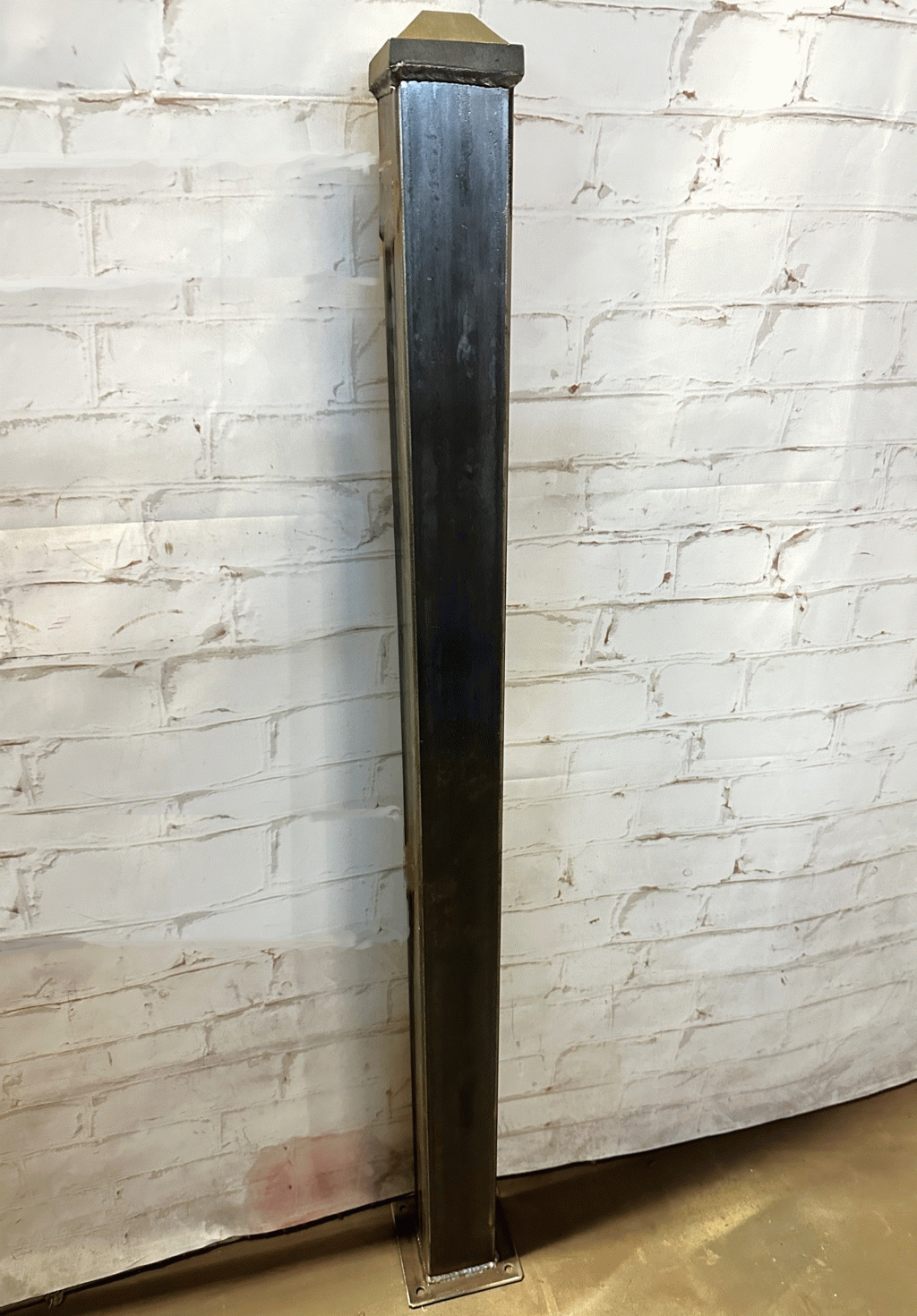 6ft Wyatt 3 Metal Gate Or Fence Post For Hardscape Deck