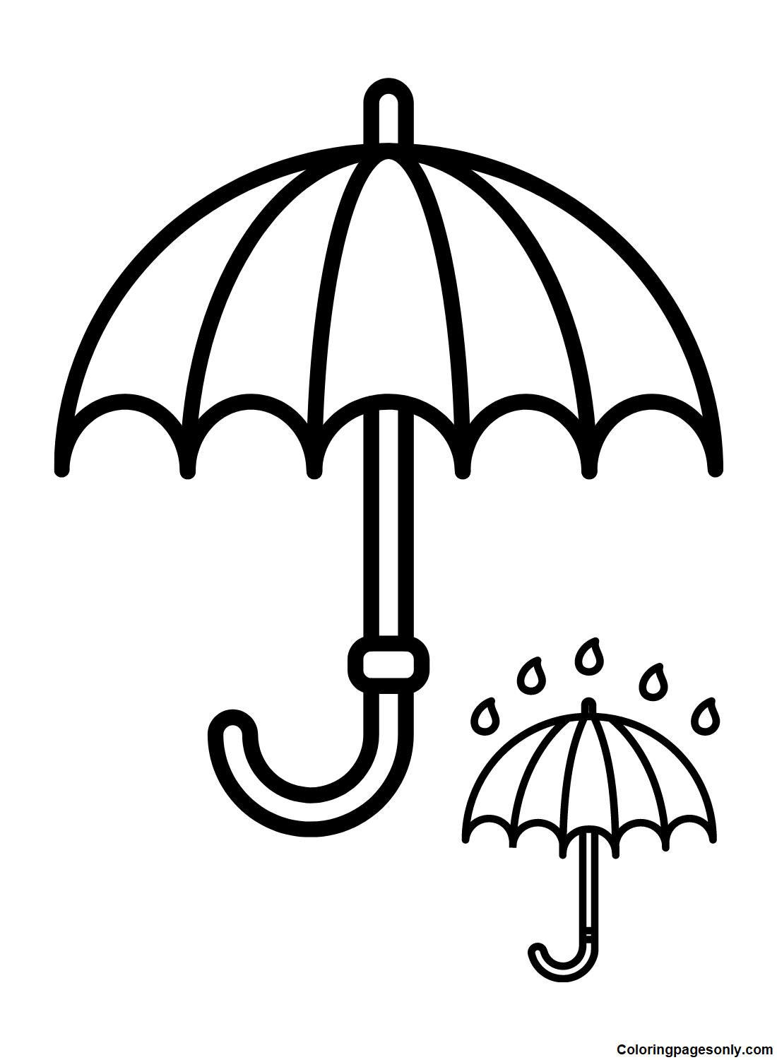 70 Umbrella Coloring Pages Free Printable PDF Online Coloring