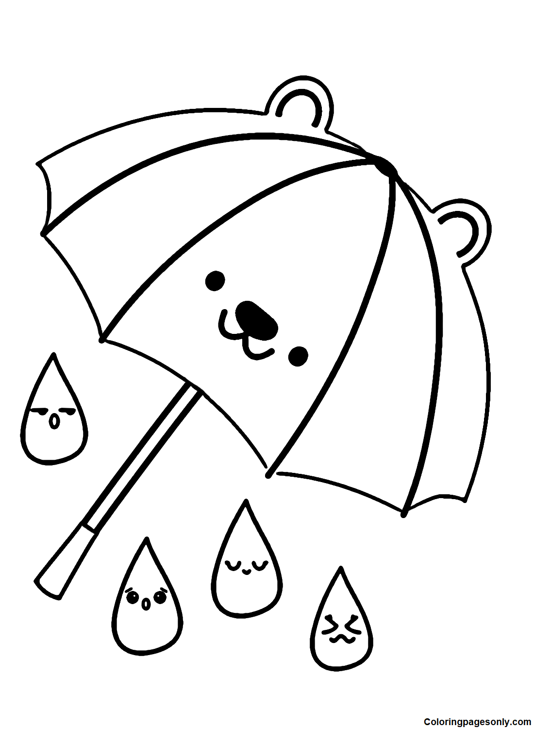 70 Umbrella Coloring Pages Free Printable PDF Online Coloring