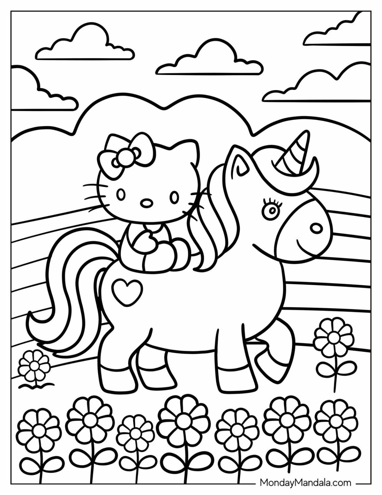unicorn coloring pages