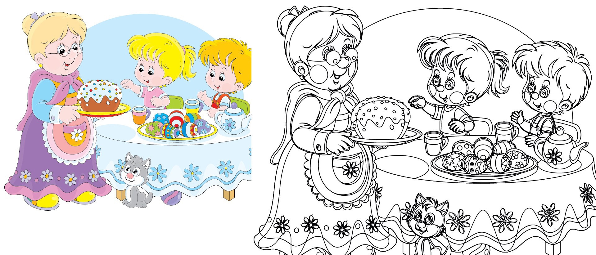 Adobe Illustrator Converting A Colored Vector Eps To Coloring Page Single Line Art Graphic Design Stack Exchange
