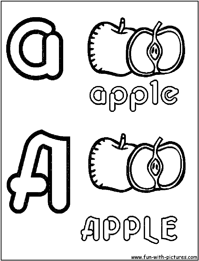 Alphabets Fruit Coloring Pages Free Printable Colouring Pages For Kids To Print And Color In