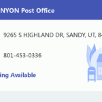 ALTA CANYON Post Office Utah United States ZIP Code 5 Plus 4 