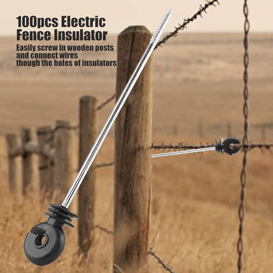 electric fence insulators for wooden posts