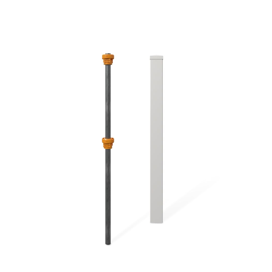 Amazon 4ft Tall 1 Unit No Dig WamBam Finishing Post With Steel Pipe Anchor Kit Permanent White Vinyl Post For Nantucket Sturbridge And Westport Fence And Gate Kits BL19042