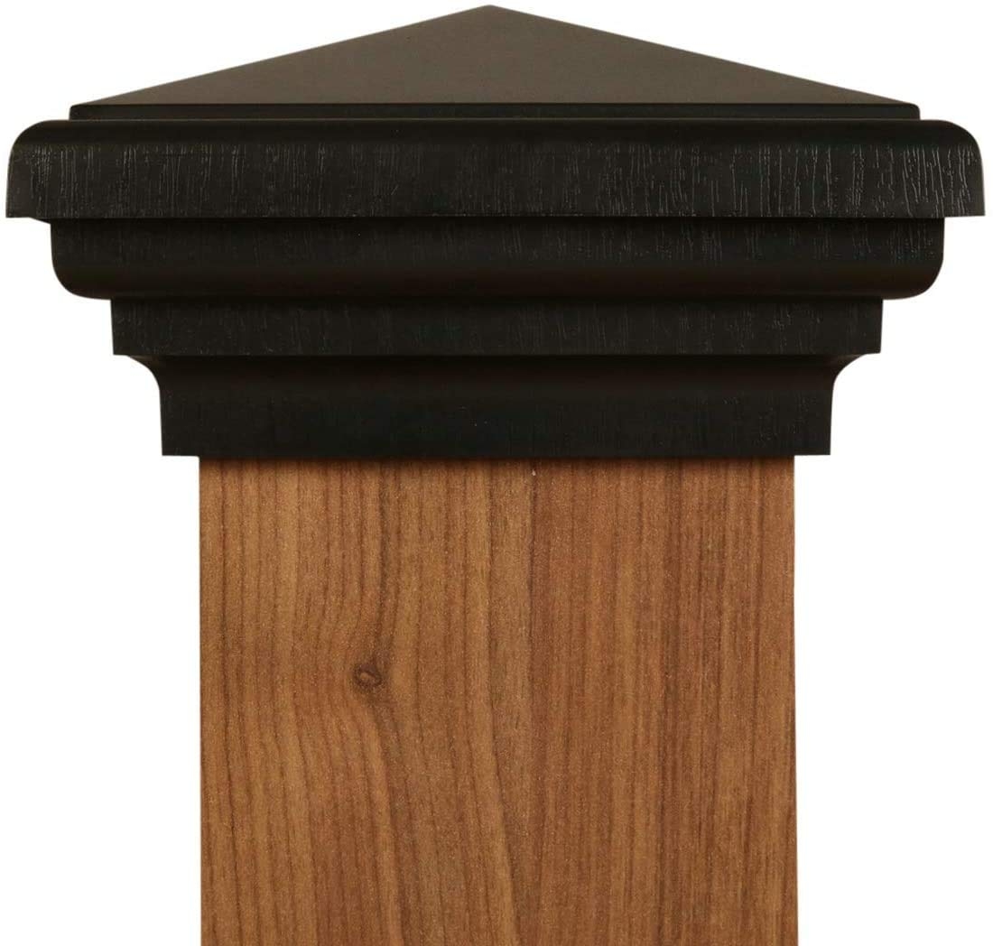 Amazon 4x4 Black Pyramid Post Cap Fits Pressure Treated Post 3 5 x3 5 Most Common Size New England Style Square Top For Outdoor Fences Mailboxes Decks By Atlanta Post Caps Baby