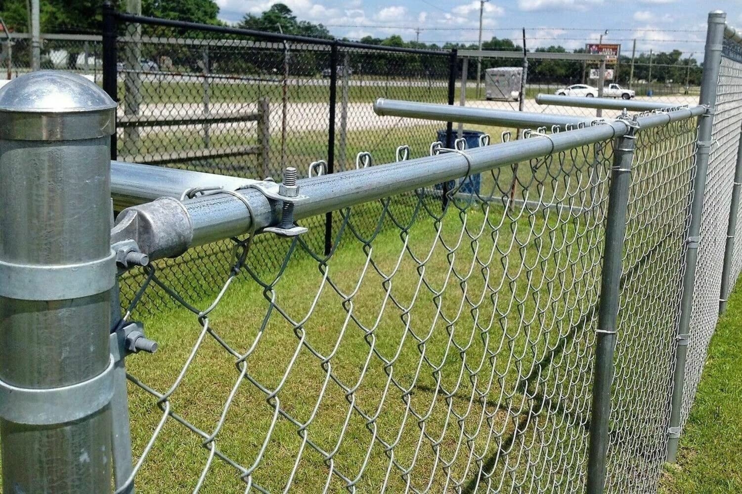 Amazon Extend A Post Post Extensions For Chain Link Fence Set Of 6 Size 1 5 8 Patio Lawn Garden