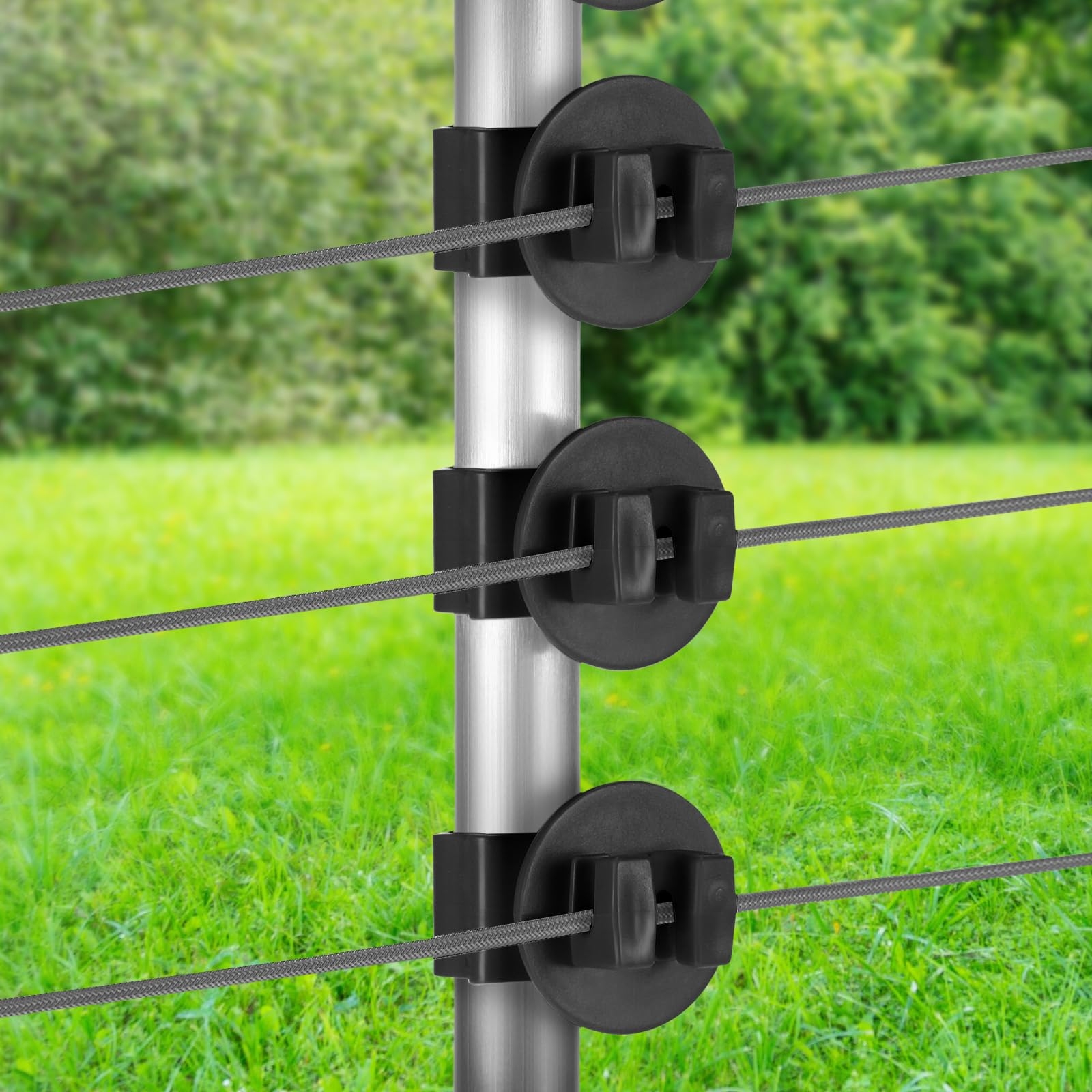 Amazon Geiserailie 150 Pcs Black T Post Insulators Electric Fence Posts Electric Fence Insulators Wire Standard Snug Fitting T Post Clips For Agricultural Ranchers Patio Lawn Garden