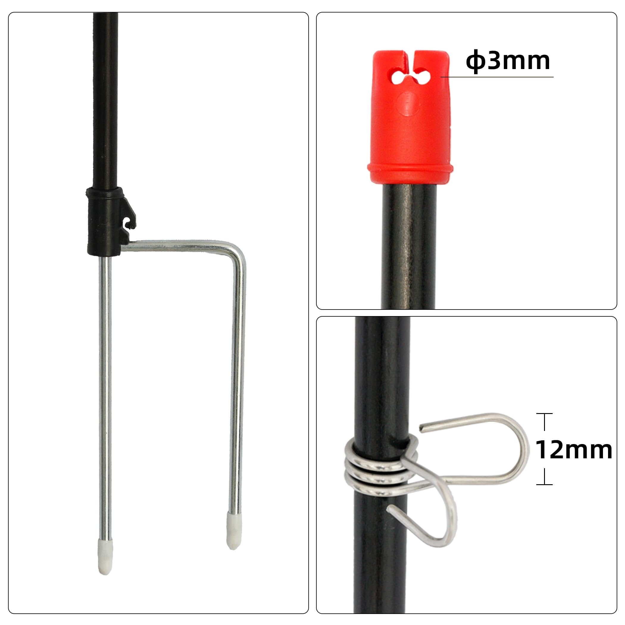 Amazon HENGTONG 45 Fiberglass Step in Electric Fence Post For Garden Temporary Fencing Pack Of 20 Patio Lawn Garden