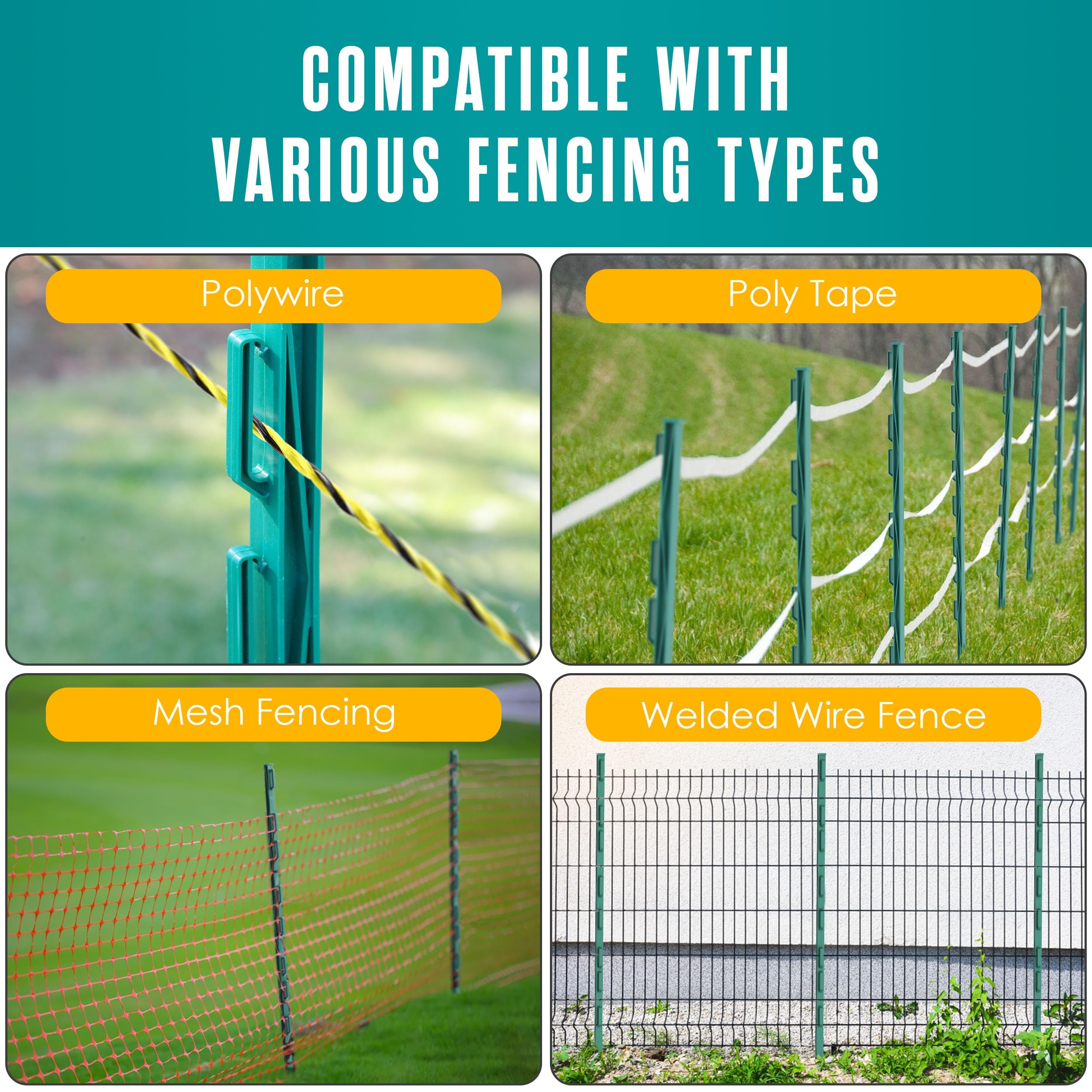 fence posts for electric fences