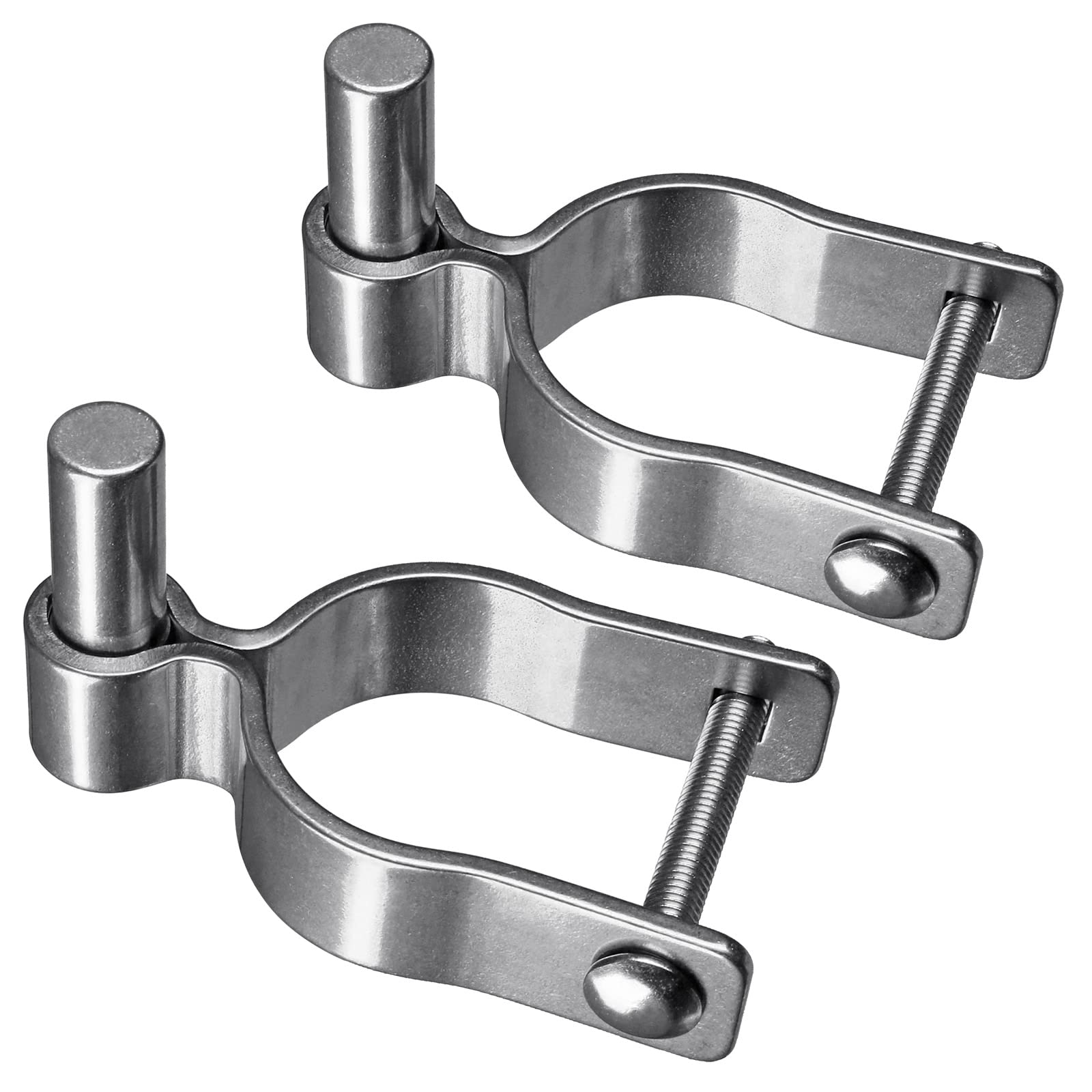 Amazon Insaga 304 Stainless Steel Chain Link Fence Male Gate Post Hinge Heavy Duty Male Post Gate Hinges 2 Pack Chain Link Post Gate Hinge Fit 2 3 8 Outer Diameter Post Pipe Bolt Nut Included 