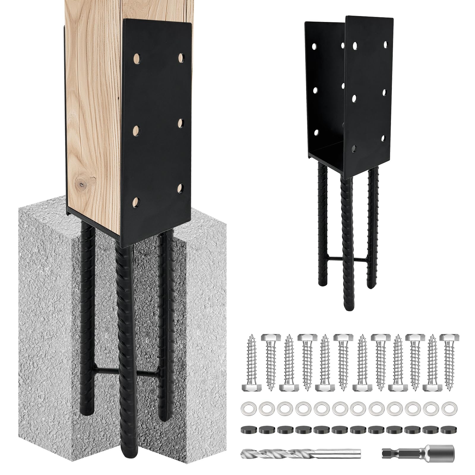 metal fence post braces